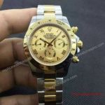 Replica Rolex Cosmograph Daytona Watch 2-Tone Band Gold Dial